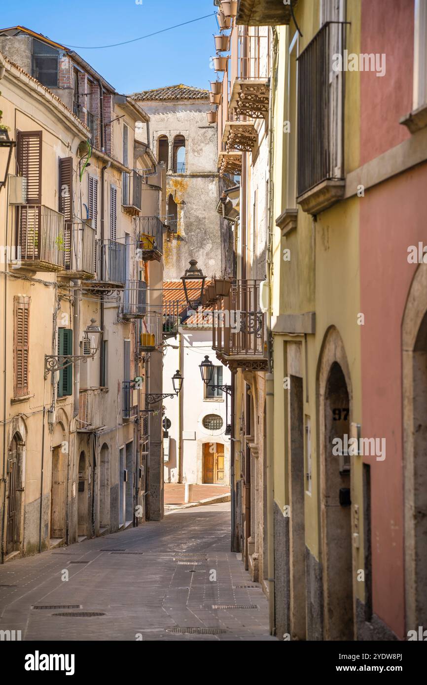 Bell tower, Corso Marcelli, Isernia, Molise, Italy, Europe Stock Photo