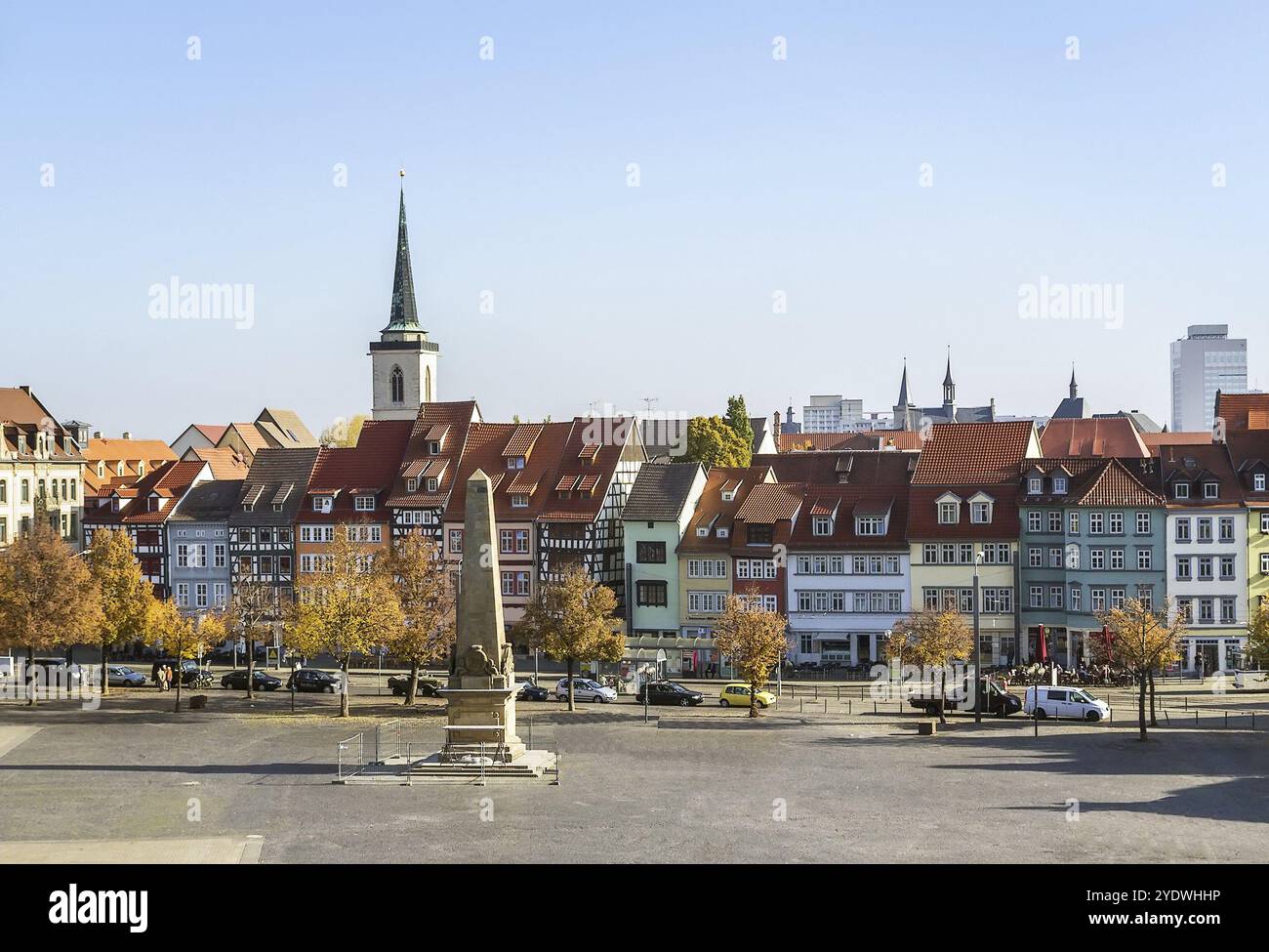 View of the historical city centre of Erfurt, Germany, Europe Stock ...