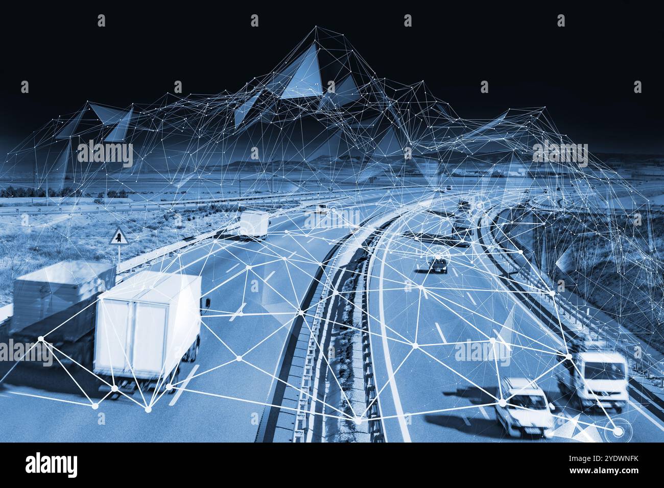 Autonomous cargo container transport system hi-res stock photography ...
