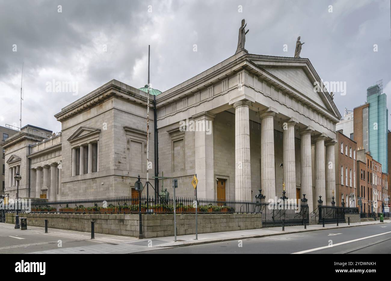 St Mary's Church, known also as St Mary's Pro-Cathedral is a pro-cathedral and is the episcopal seat of the Roman Catholic Archbishop of Dublin and Pr Stock Photo