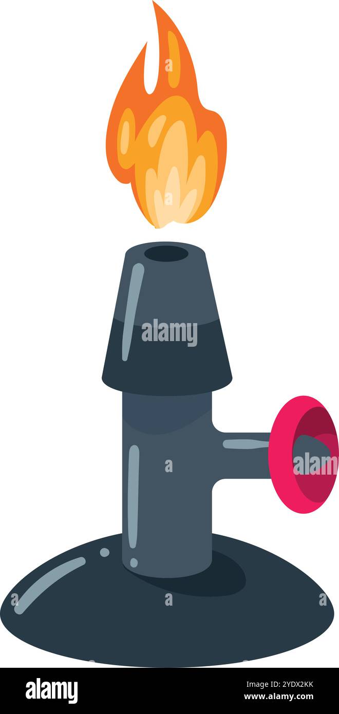 bunsen burner laboratory equipment Stock Vector Image & Art - Alamy
