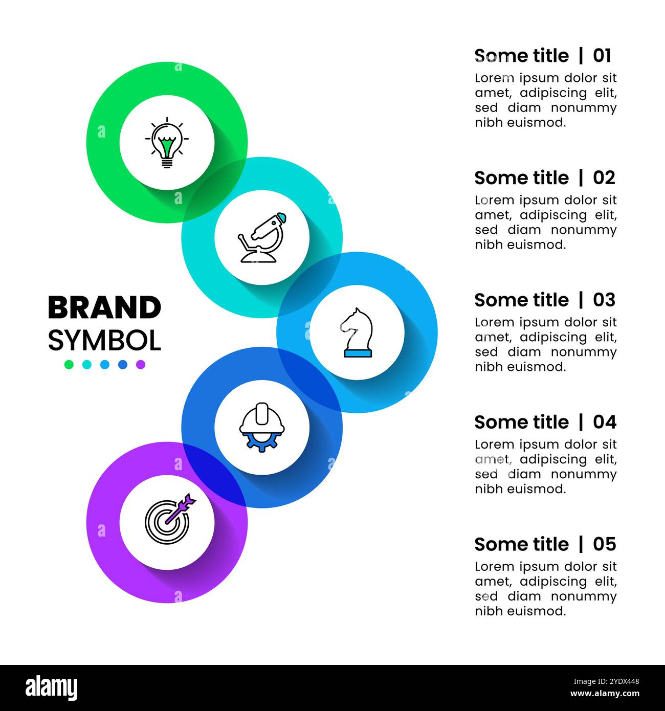 Infographic template with icons and 5 options or steps. Arrow. Can be ...