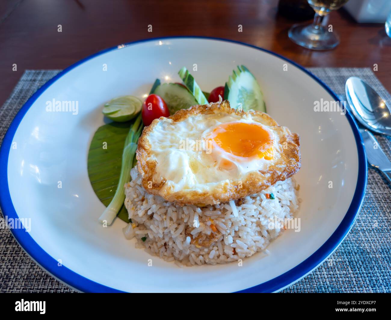 Authentic thai meal rice topped hi-res stock photography and images - Alamy