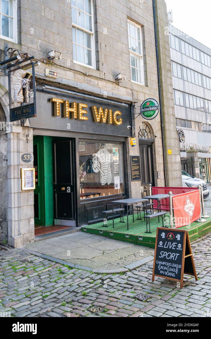 The Wig pub, Castlegate, Aberdeen, Scotland, UK Stock Photo - Alamy