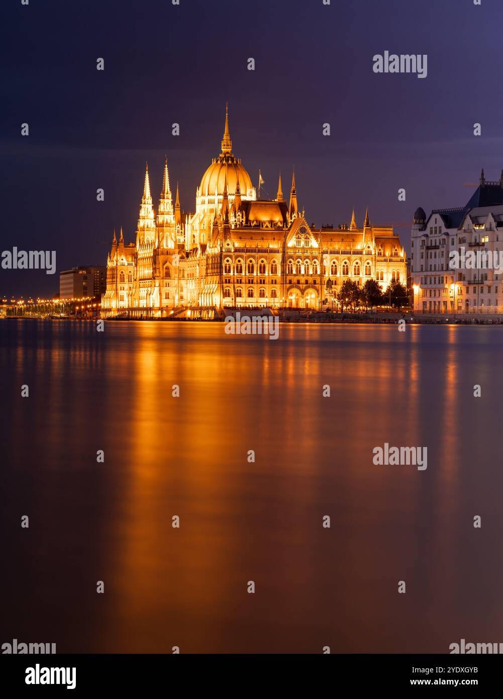 Budapest, Hungary - September 17, 2024: Budapest Parliament Reflecting ...