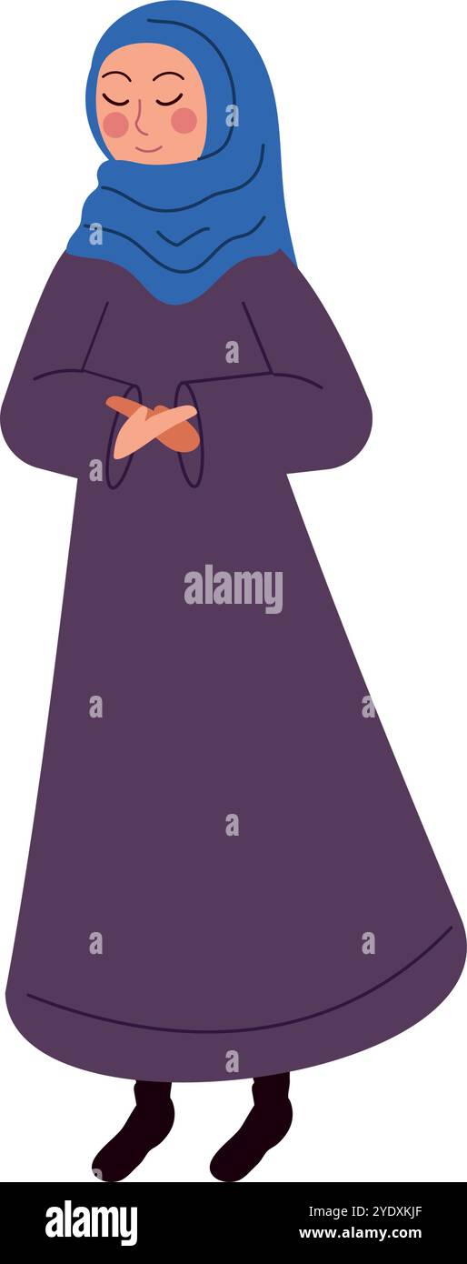 muslim woman in traditional dress Stock Vector Image & Art - Alamy