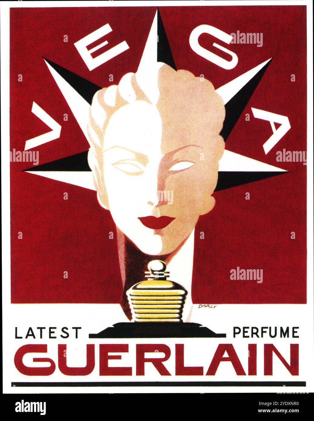 ヴィンテージ広告　GUERLAIN　パヒューム Guerlain vintage commercial hi-res stock photography and