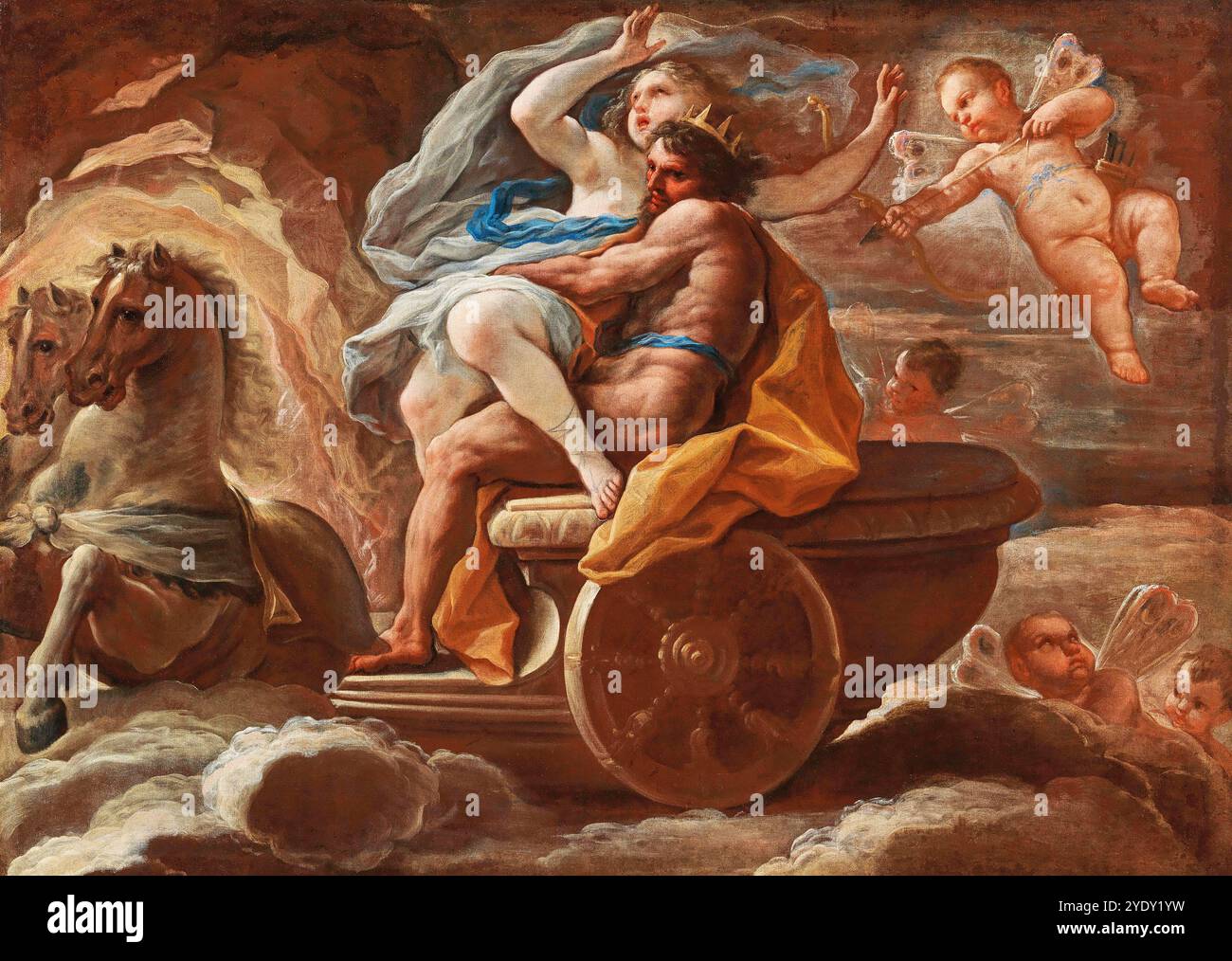 The Abduction of Proserpina, painting made by Luca Giordano (Italian ...
