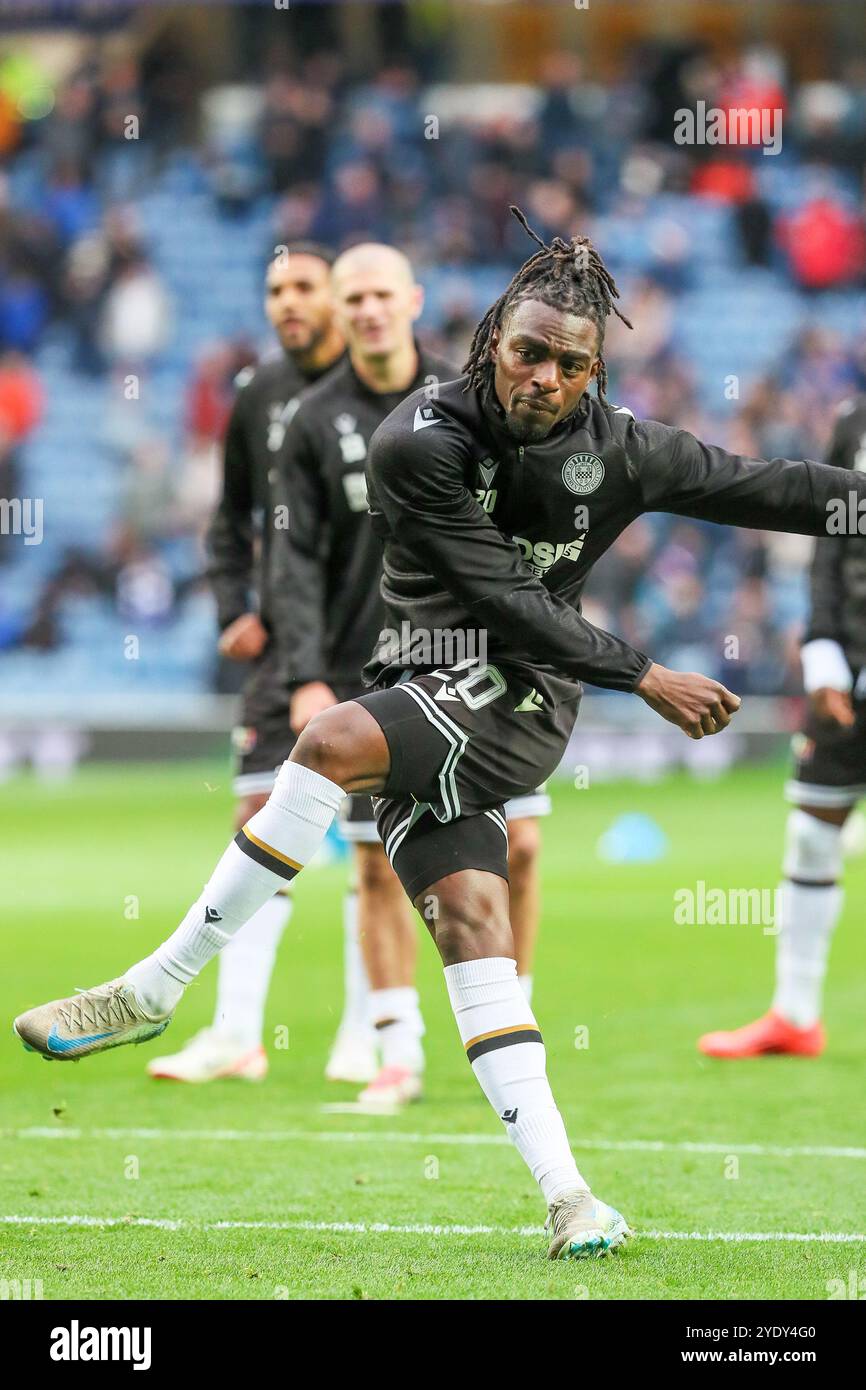 TOYOSI OLUSANYA, professional football player, currently playing for the Scottish Premiership team St Mirren. Image taken during training Stock Photo