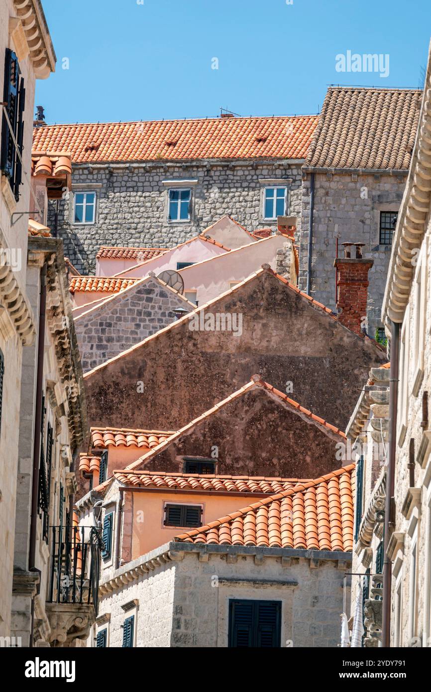 Dubrovnik Croatia,Old Town Stari Grad Ragusa Walled City,hillside ...
