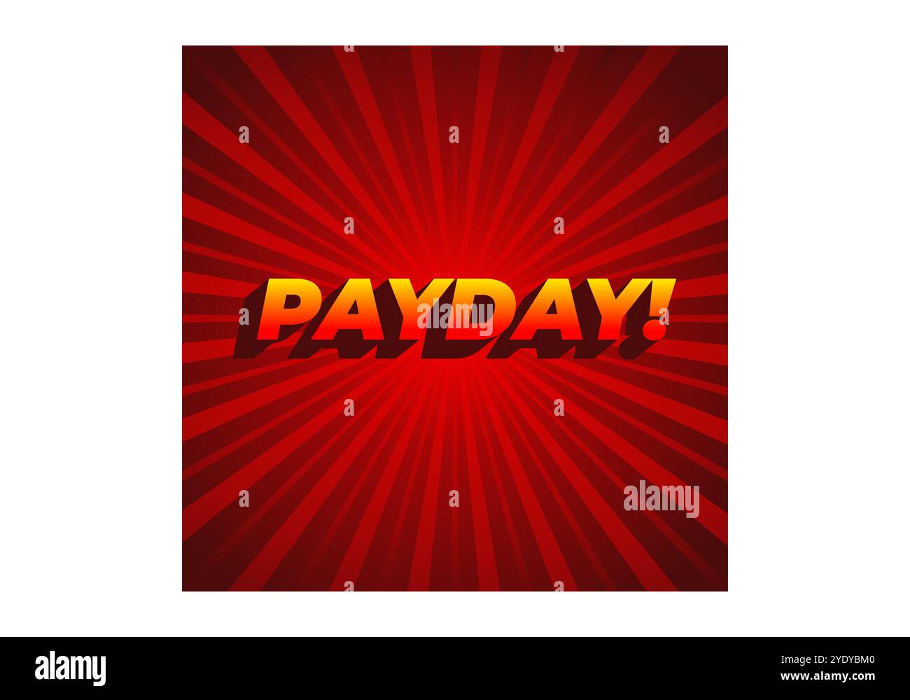 Payday. 3D text effect design for digital or print ads Stock Vector ...
