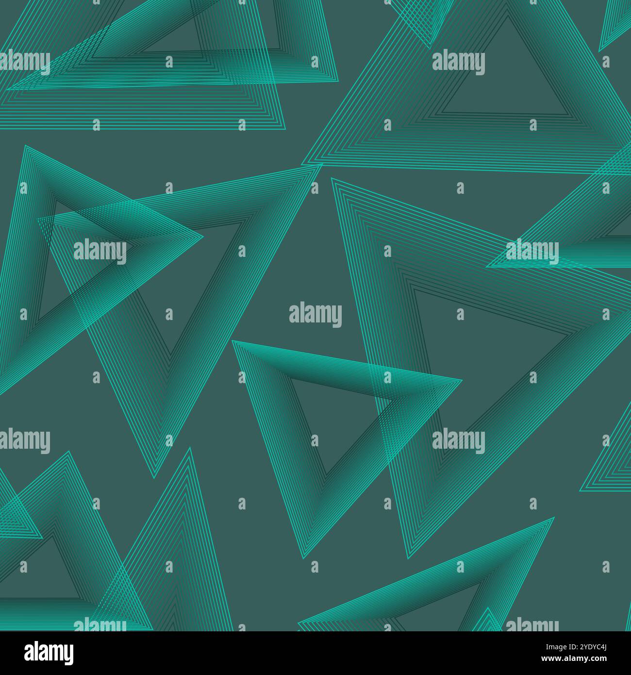 a pattern consisting of green triangles on a green background Stock Vector
