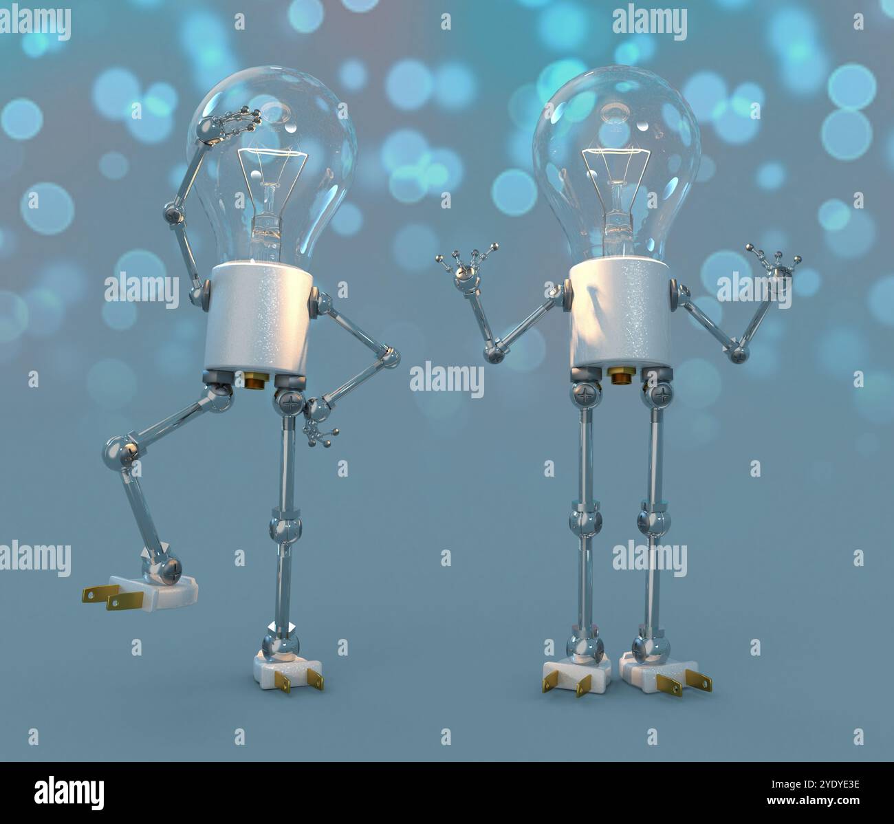 Light bulb figures Stock Photo - Alamy