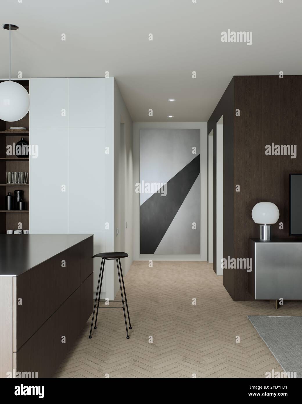 Picture of Discover modern minimalist interior design featuring stunning geometric ...