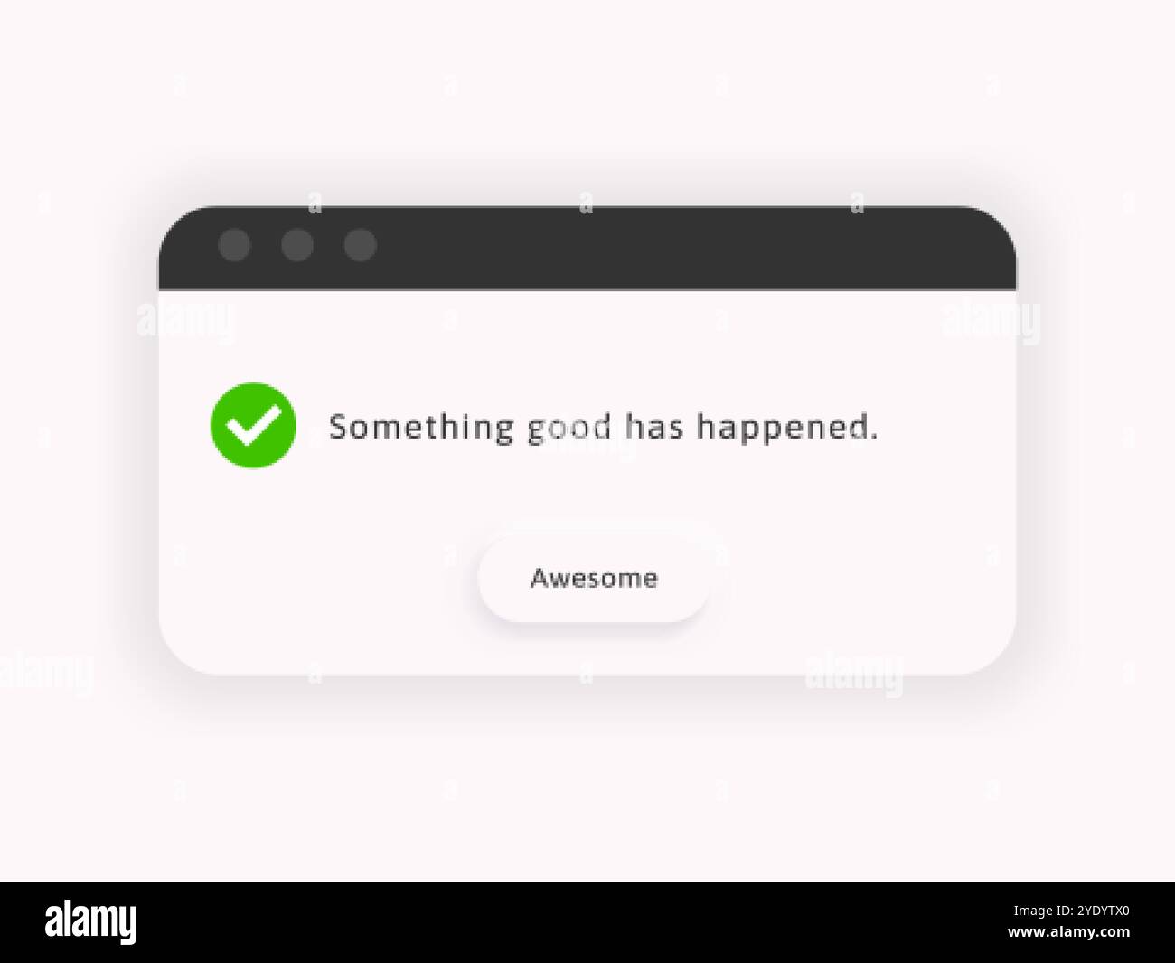 Information Window Message Approve information Stock Vector Images - Alamy