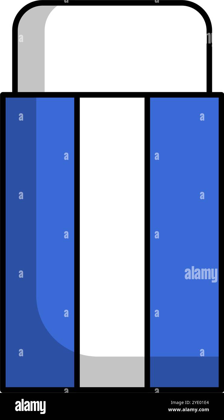 Eraser icon. Stationery icon. Editable vector. Stock Vector