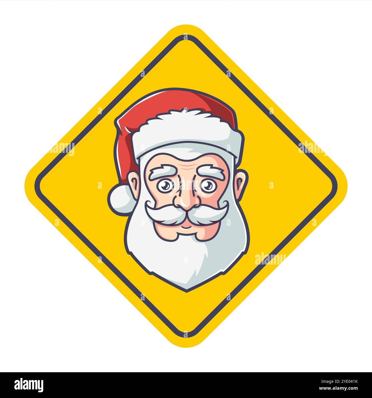 Santa character icon hi-res stock photography and images - Alamy