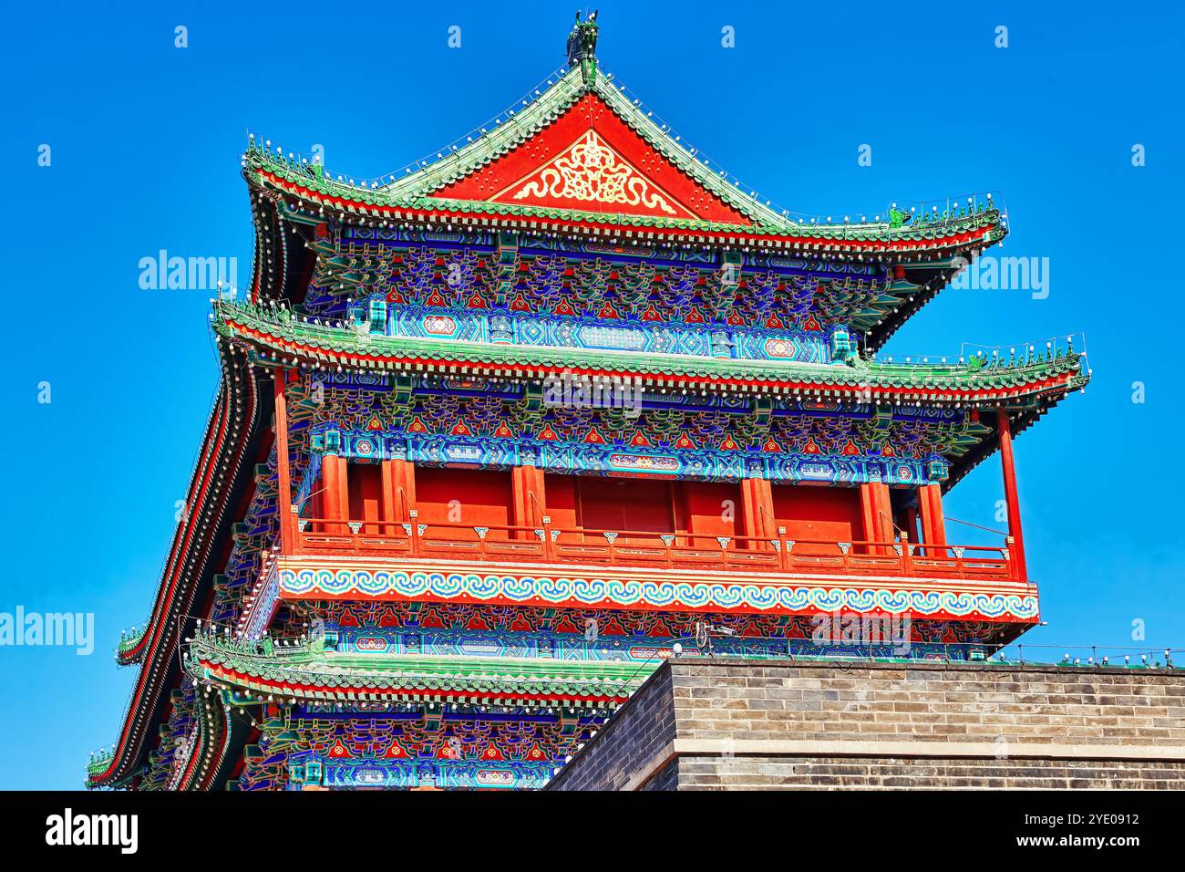 Beautiful Zhengyangmen Gate (Qianmen Gate ). This famous gate is ...