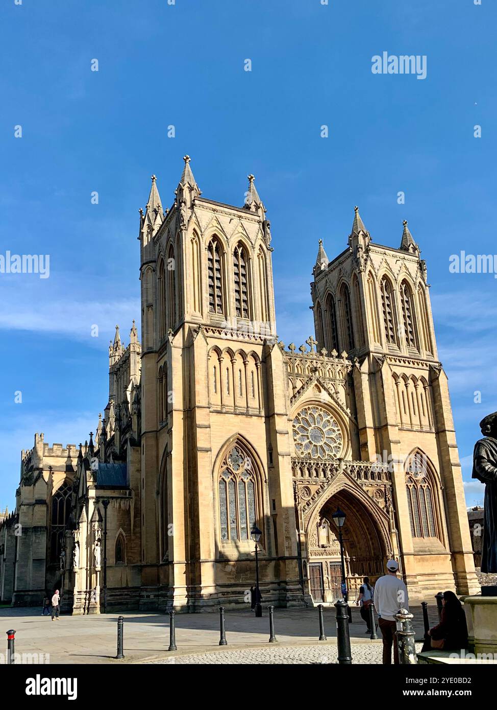 Bristol Cathedral, Bristol, City and County of Bristol, UK, late afternoon, early spring. - Smartphone Captured Stock Image