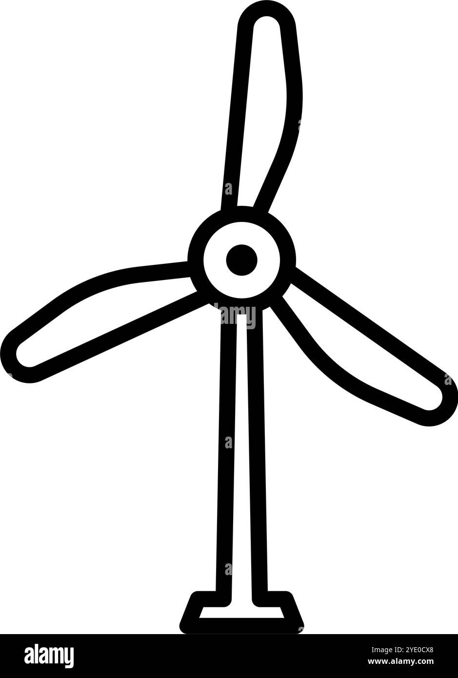 Simple wind power icon. Editable vector Stock Vector Image & Art - Alamy