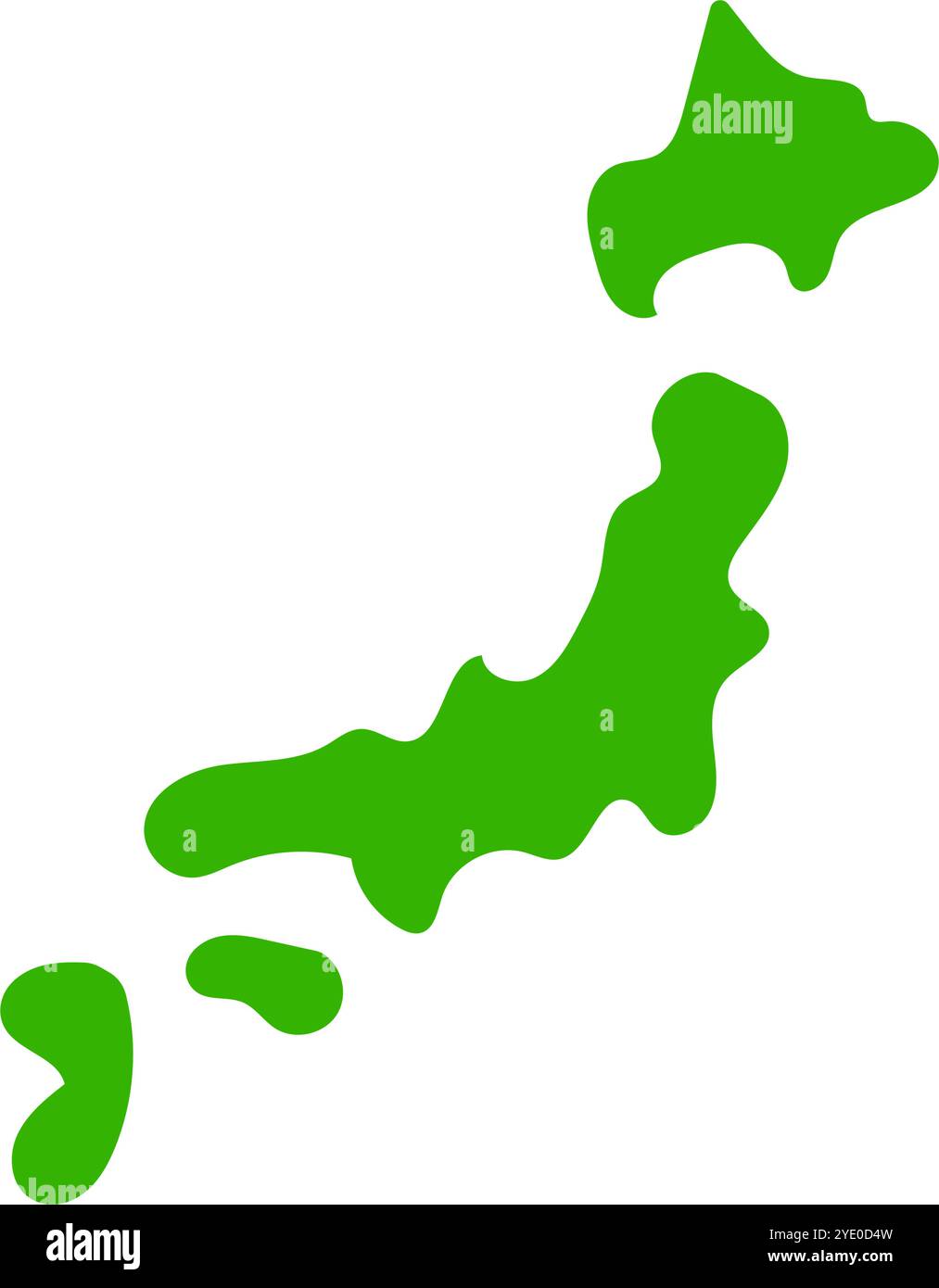 Simple Japan map icon. Japanese topography. Editable vector Stock ...