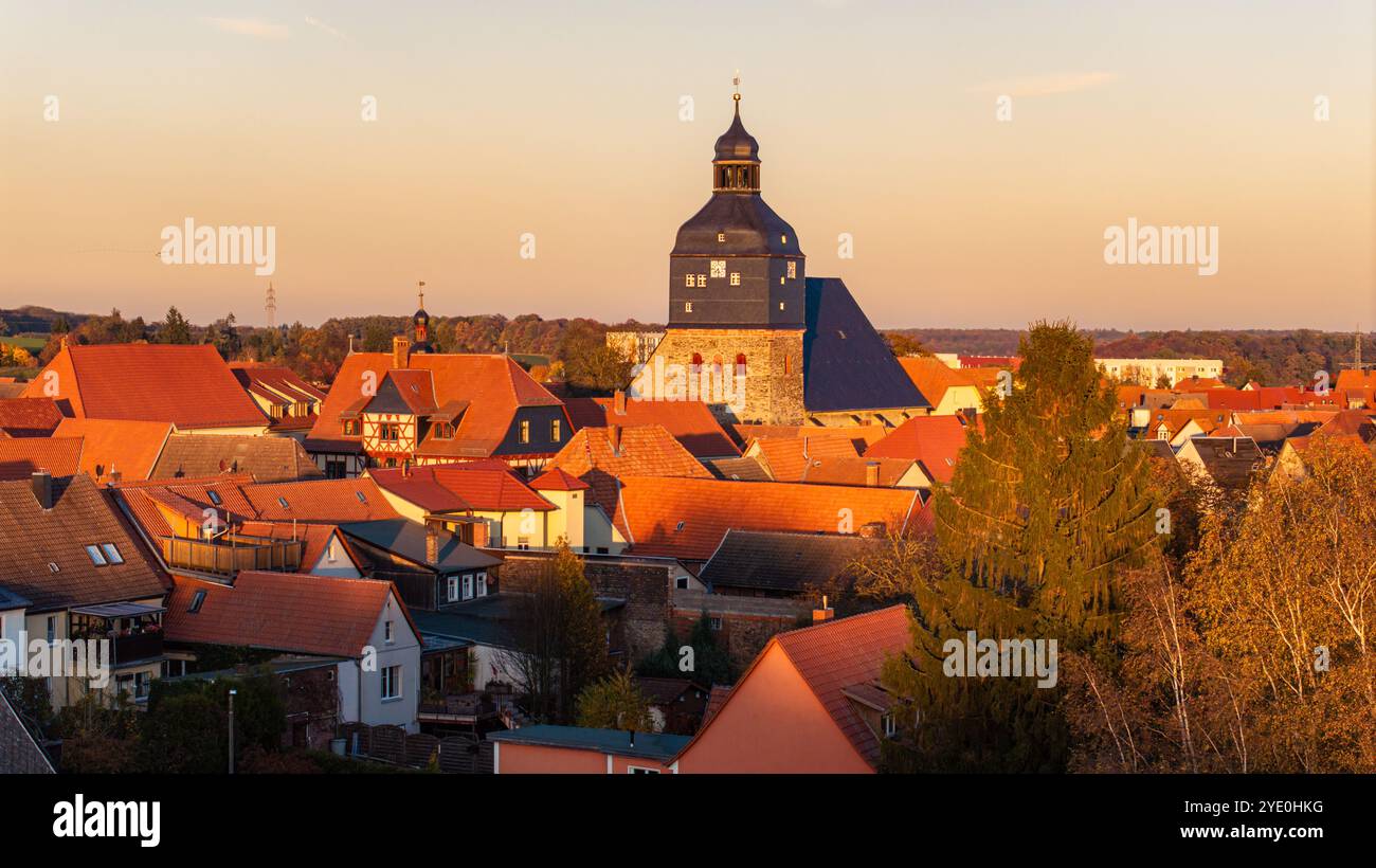 Harzgerode Luftbildaufnahmen aus Harzgerode Stock Photo - Alamy