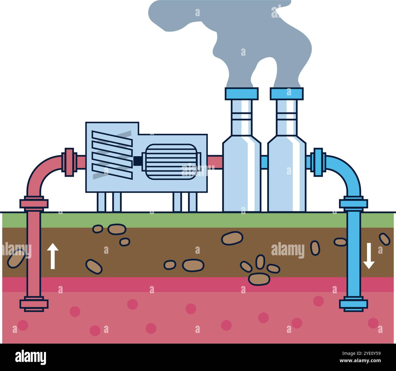 station geothermal renewable energy Stock Vector Image & Art - Alamy