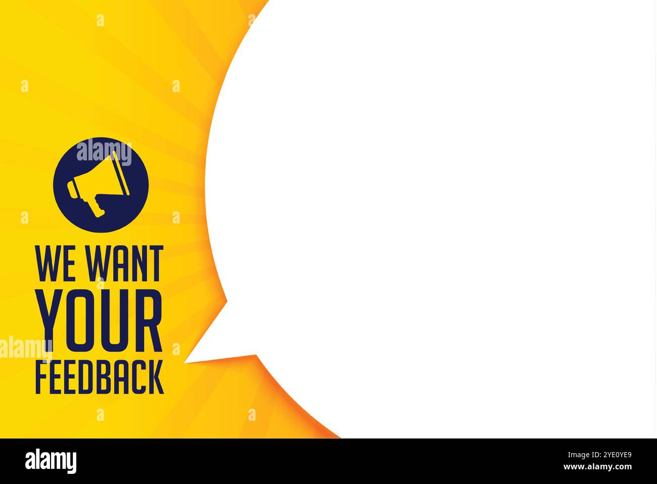 we want your feedback message with megaphone Stock Vector Image & Art ...