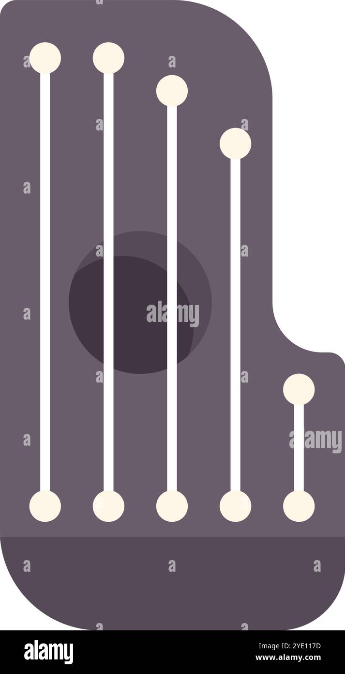 Gusli icon in flat style, traditional russian string plucked musical ...