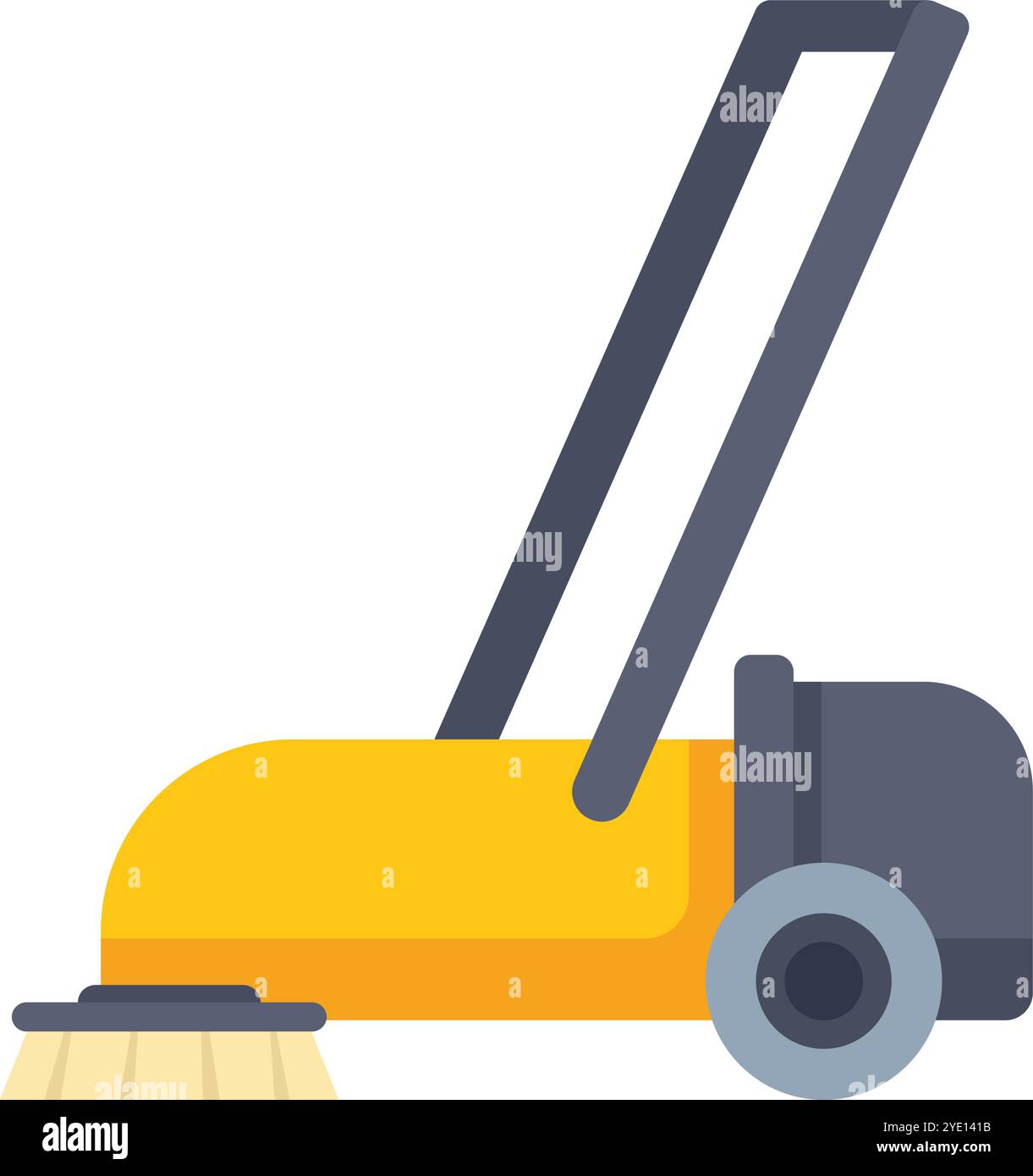 Commercial floor scrubber Stock Vector Images - Alamy