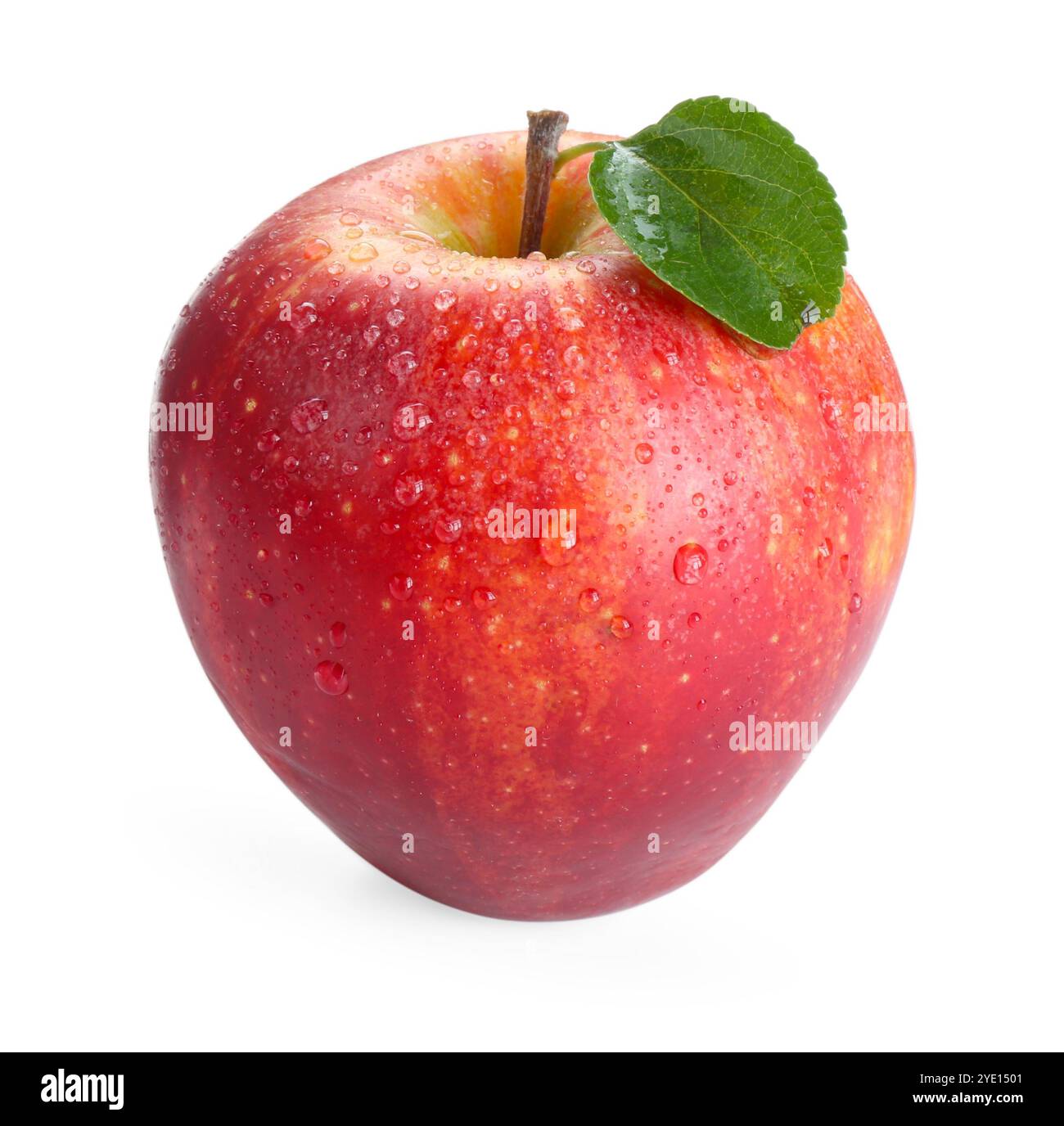 One fresh red apple isolated on white Stock Photo - Alamy