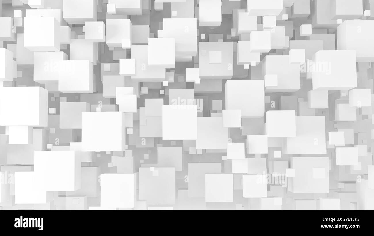 Overlapping Box Shape Overlapping blank white boxes background 3d illustration Stock Photo ...