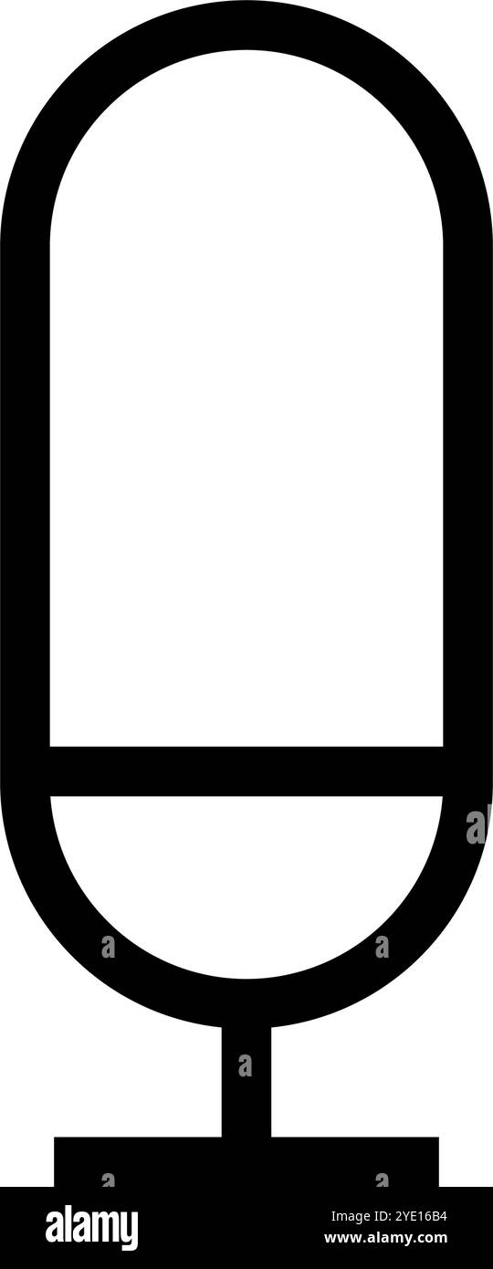 microphone Icon vector illustration isolated on white Stock Vector ...