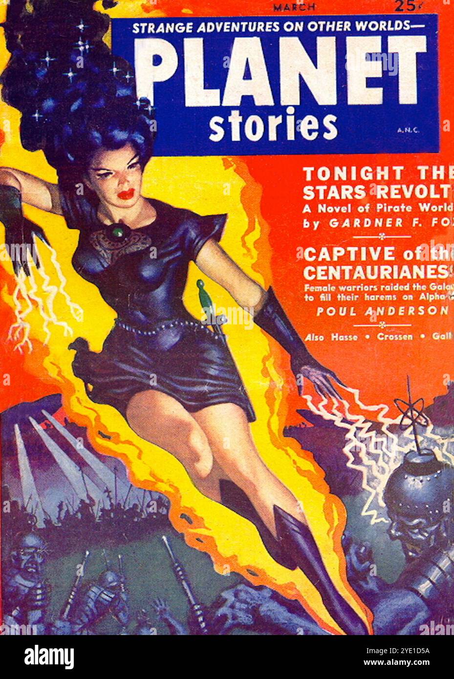 Planet Stories Vol 5 # 5 March 1952. Stock Photo