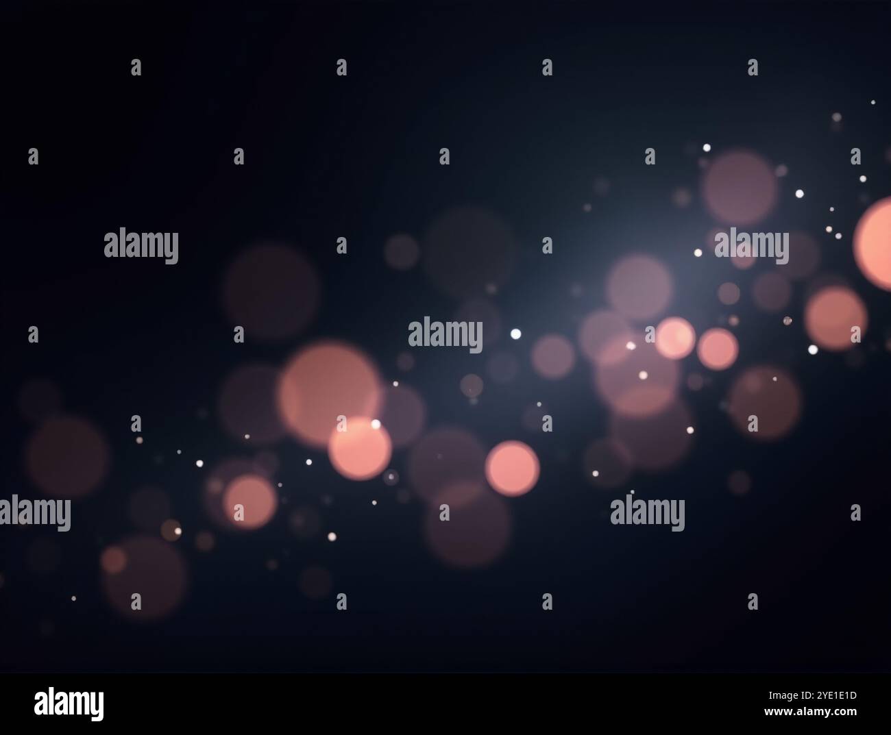 Soft Glowing Orbs and Floating Light Particles with Bokeh Effect on ...