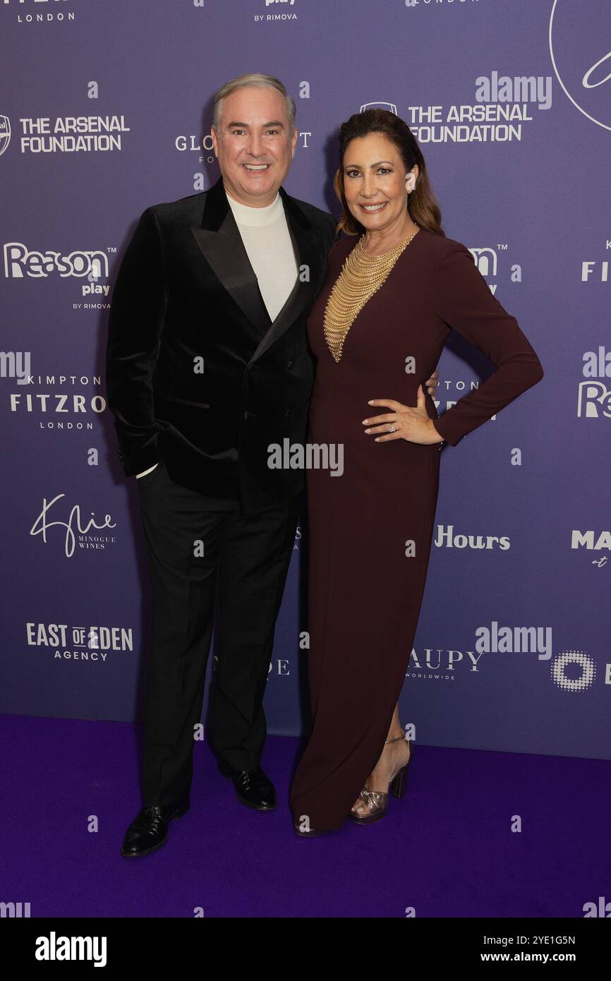 London, UK. 29th Oct, 2024. Nick Ede and Maria Bravo attend The 2024 Global Gift Gala London - Arrivals at the Kimpton Fitzroy Hotel on October 29, 2024 in London, England, United Kingdom. Credit: S.A.M./Alamy Live News Stock Photo