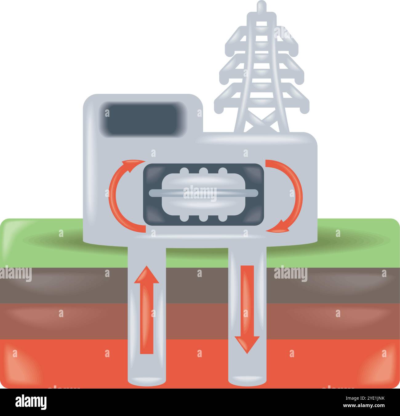 station geothermal renewable energy Stock Vector Image & Art - Alamy