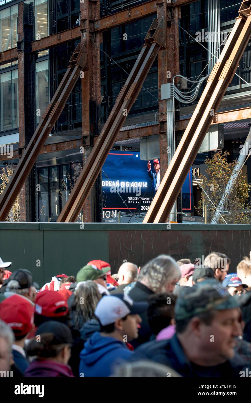 Oct 27 2024 Madison Square Garden Trump Rally, New York City Stock ...