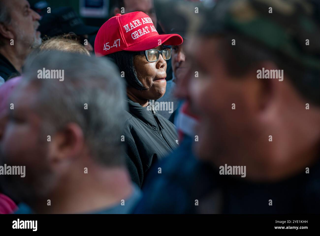 Oct 27 2024 Madison Square Garden Trump Rally, New York City Stock ...