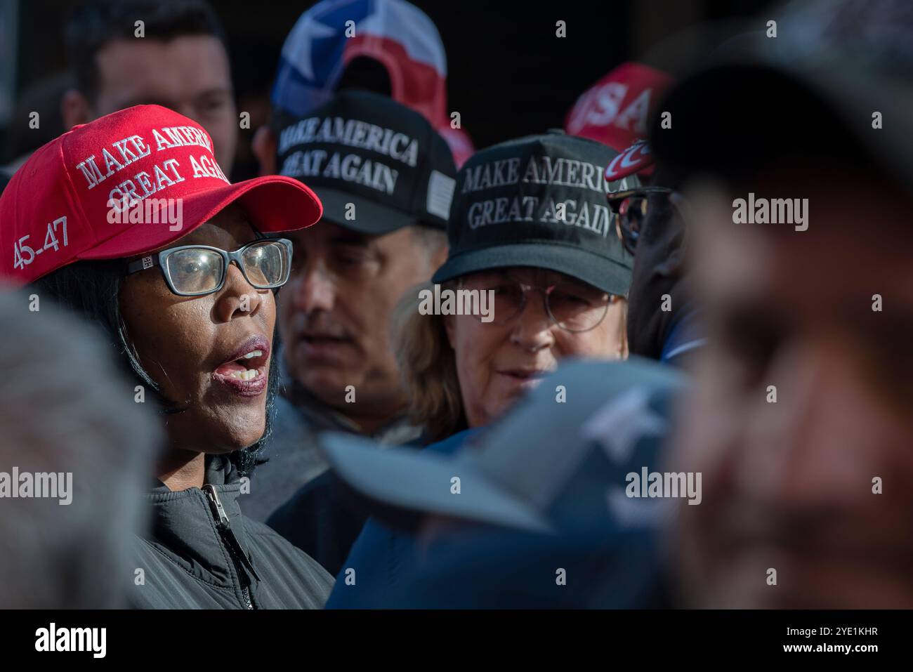 Oct 27 2024 Madison Square Garden Trump Rally, New York City Stock ...