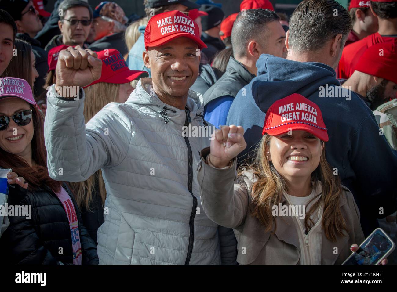 Oct 27 2024 Madison Square Garden Trump Rally, New York City Stock ...