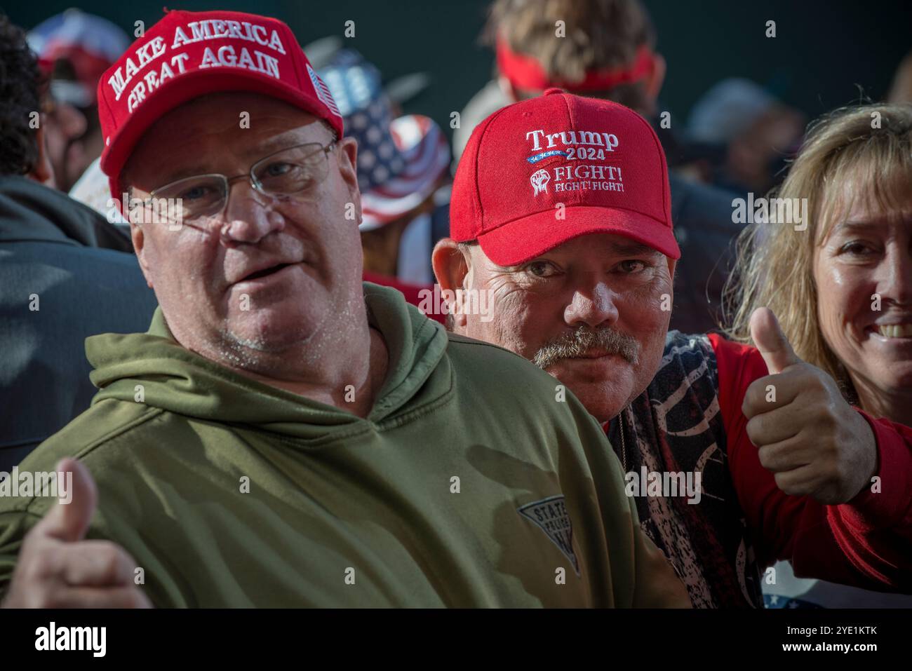 Oct 27 2024 Madison Square Garden Trump Rally, New York City Stock ...