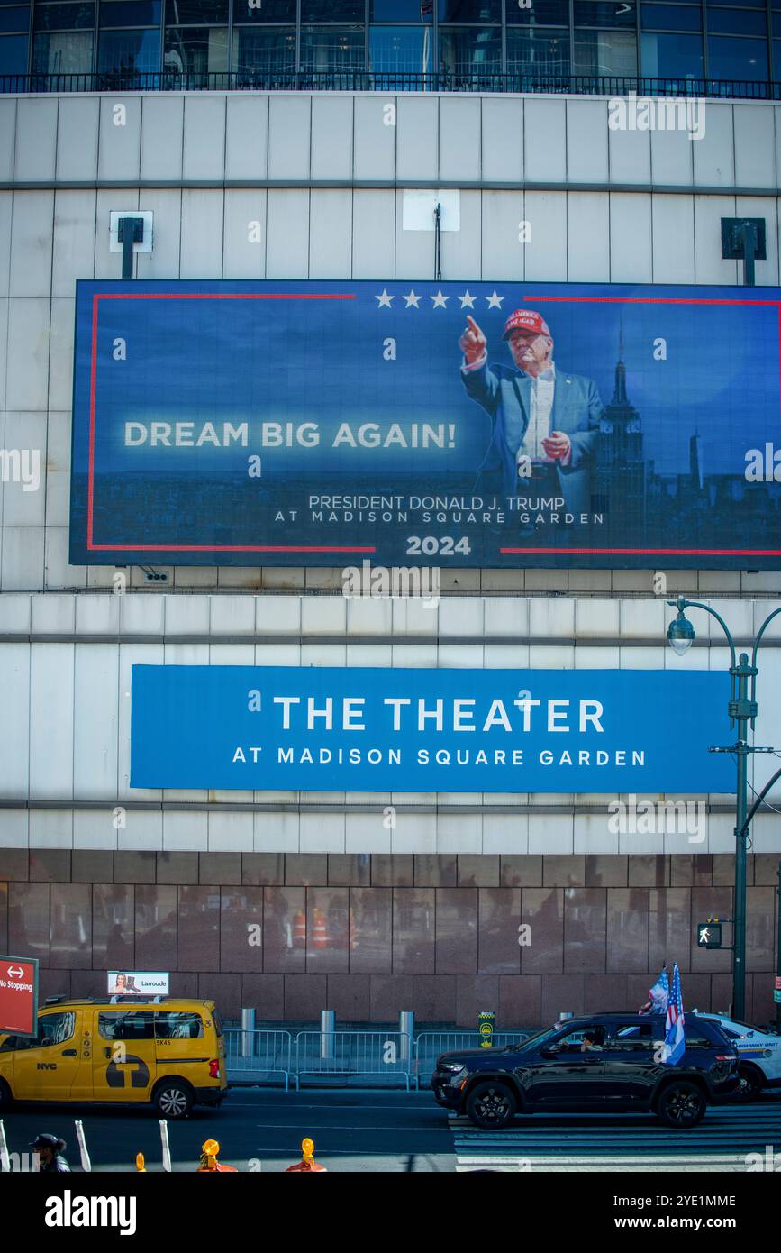 Oct 27 2024 Madison Square Garden Trump Rally, New York City Stock ...
