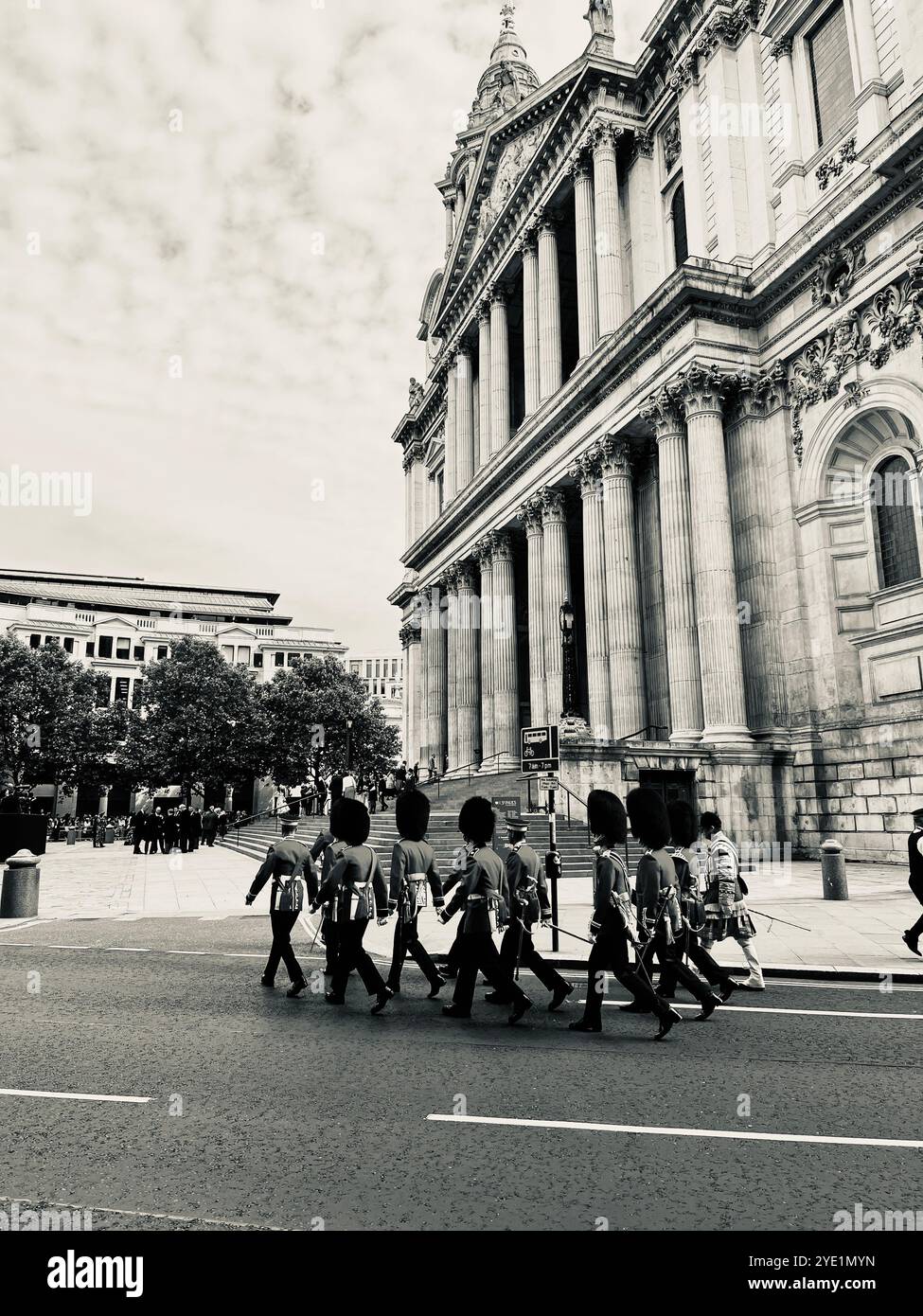 The Royal Ceremony during during Her Late Majesty Queen Elizabeth II Jubilee in 2022. - Smartphone Captured Stock Image