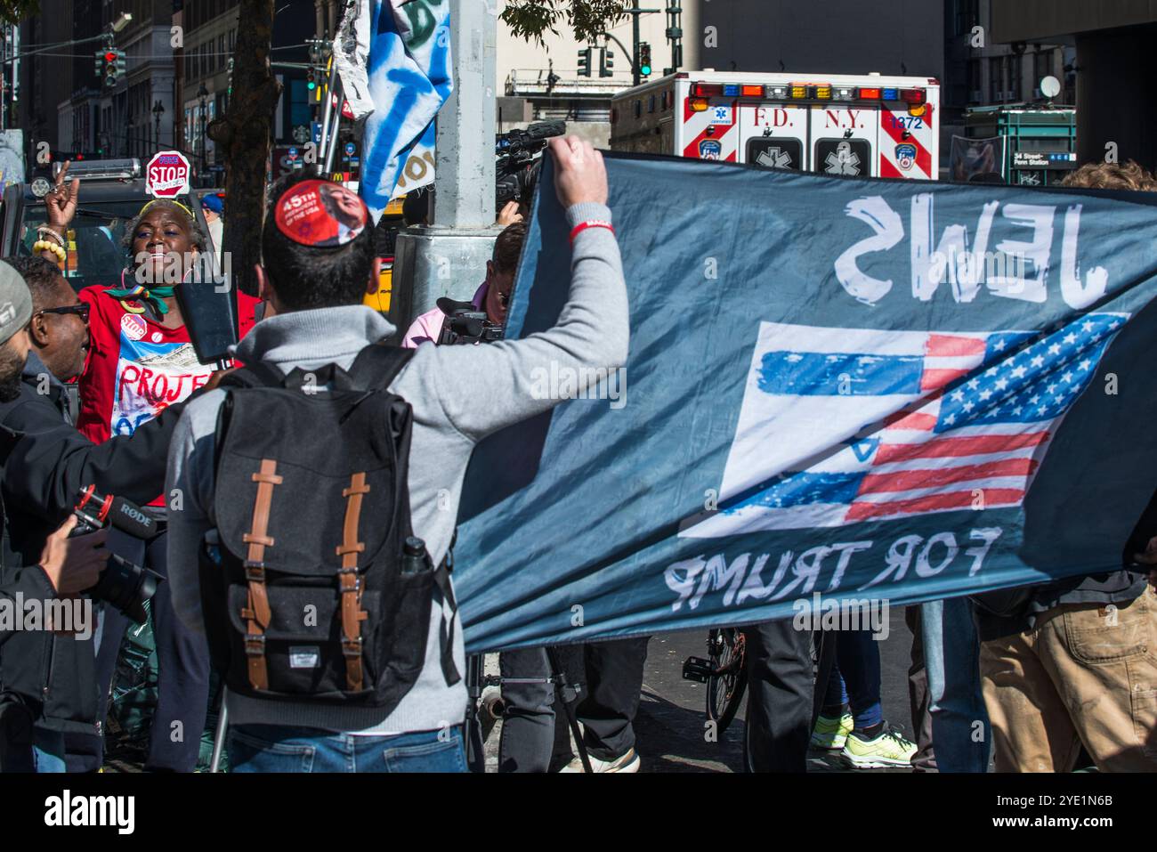 Oct 27 2024 Madison Square Garden Trump Rally, New York City Stock ...
