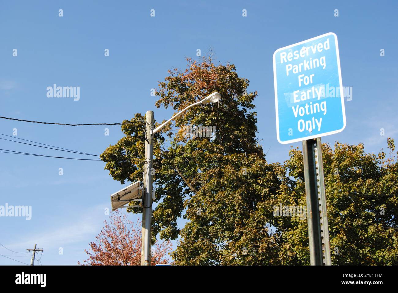 Picture Idea: Reserved Parking For Early Voting Only Hi Res Stock Photography