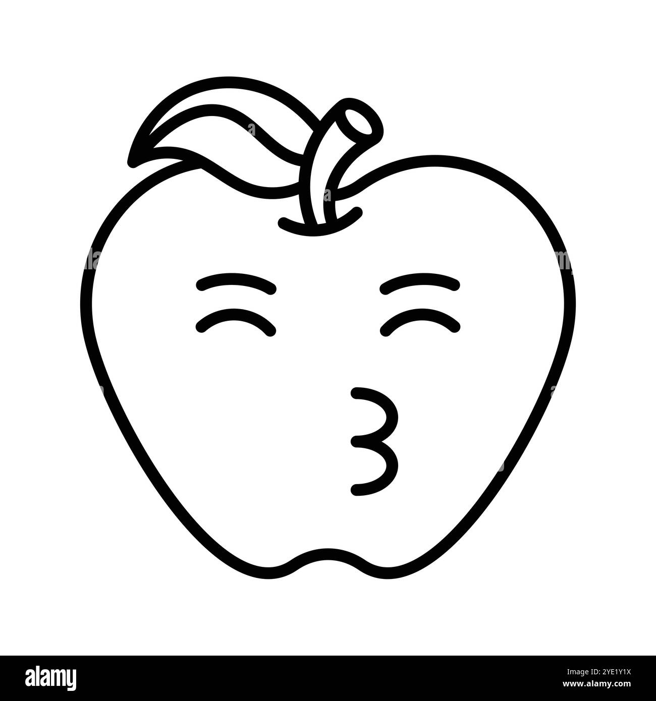 Kissing emoji vector design ready to use icon stock vector image art