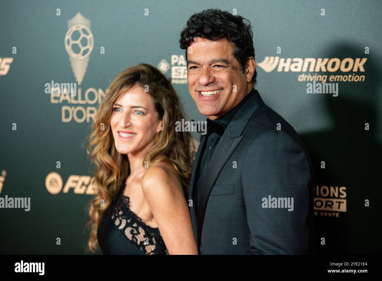 Rai and his wife Cristina Bellissimo during the red carpet ceremony of ...