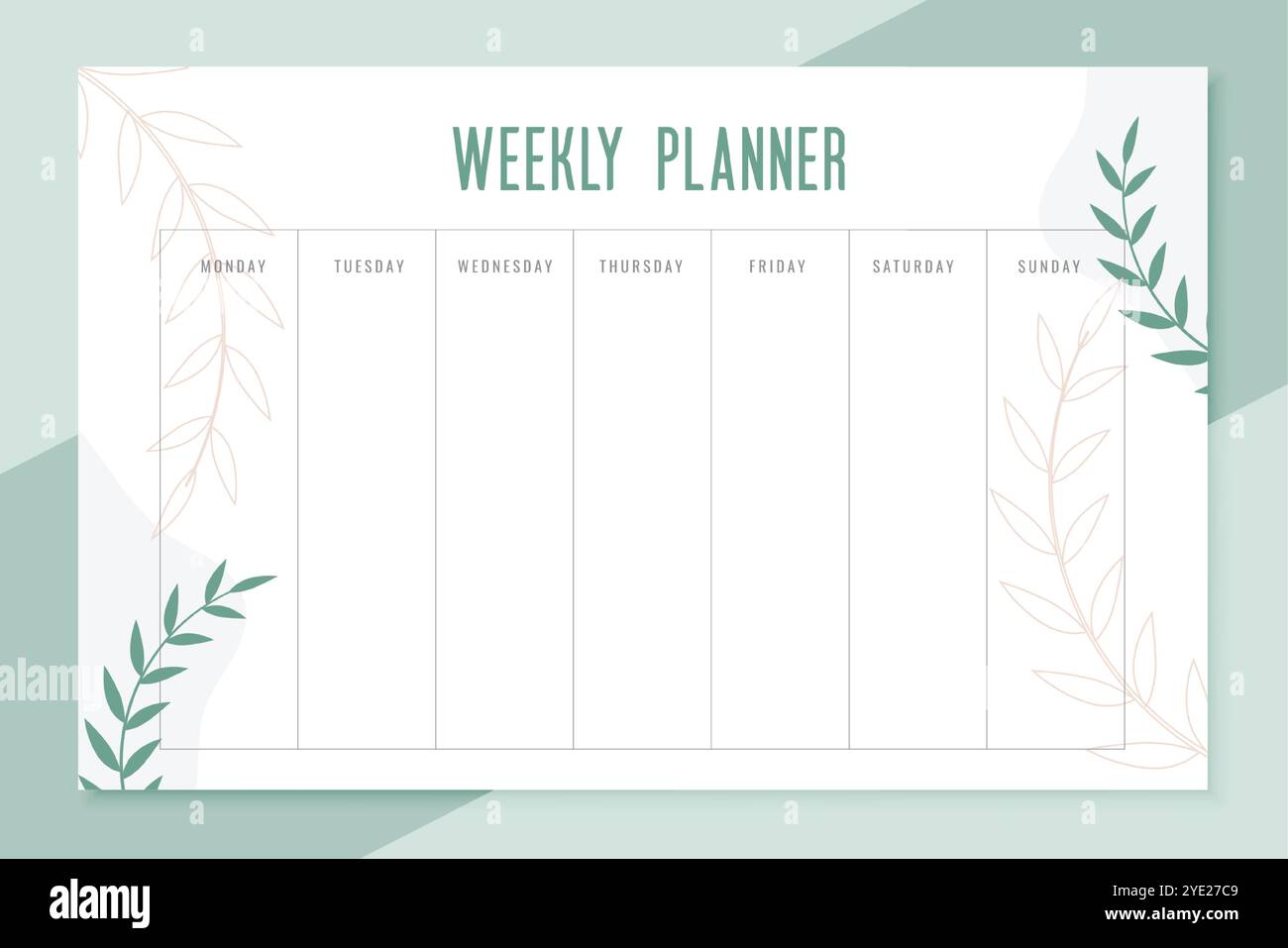 weekly-planner-todo-list-organizer-template-design-stock-vector-image