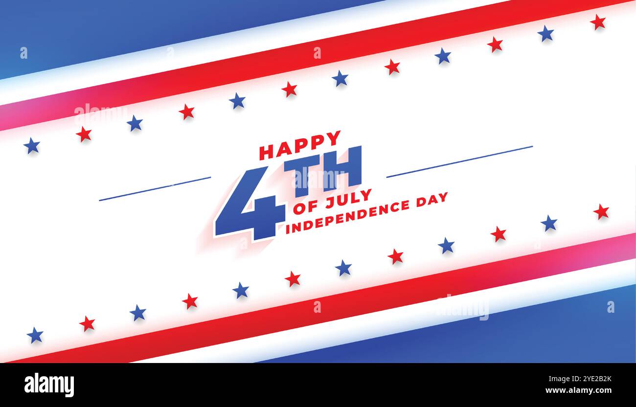 happy 4th of july independence day poster design Stock Vector Image ...